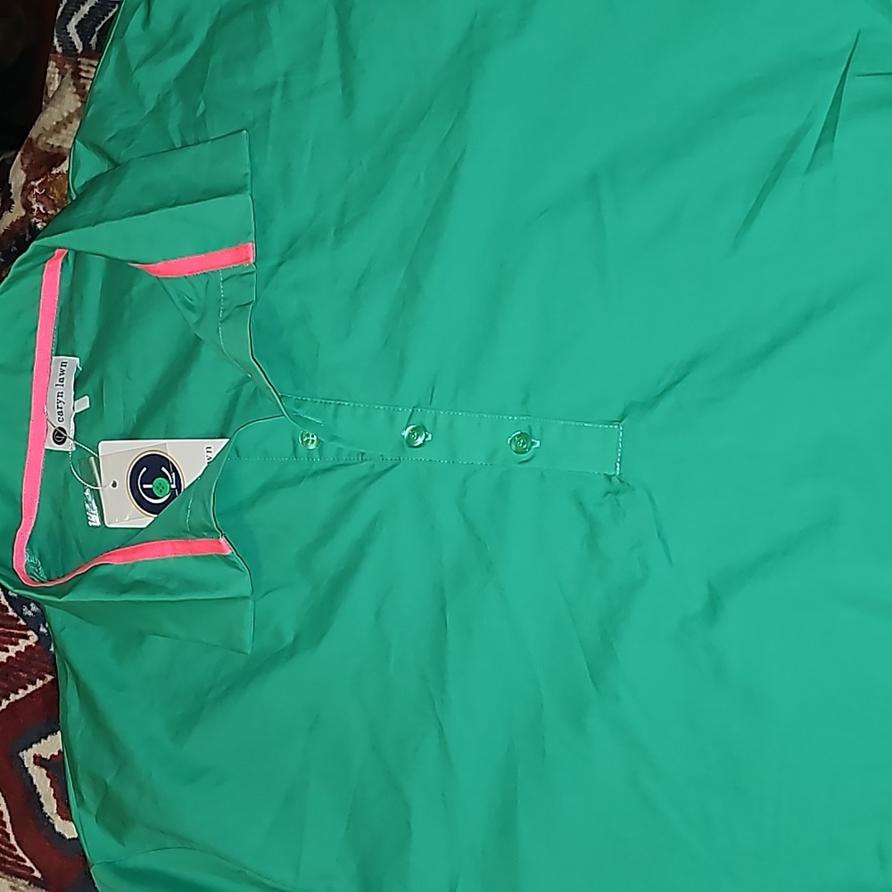 Caryn lawn jackie dress bnwt teal and pink